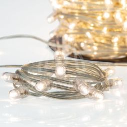 Гирлянда &amp;quot;LED Клип-лайт&amp;quot; 12В 150мм LED тепл. бел. Flashing (бел.) прозр. ПВХ (уп.100м) Neon-Night 325-166