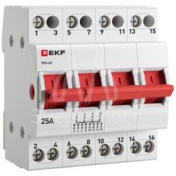 Переключатель трехпозиционный ТПС-63 4P 25А PROxima EKF TPS425