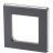 Рамка Levit 1п сталь/дым. черн. ABB 2CHH015010A6069