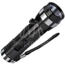 Фонарь ручной 1ВтLED 3xAAА корпус алюминий ремешок ручной КОСМОС KOS108B