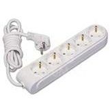 Удлинитель 5х2м с заземл. 16А защ. шторки Makel N5210033