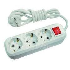 Удлинитель 3х2м с заземл. с выкл.16А IP20 Makel MGP212
