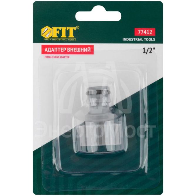 Адаптер внешний пластиковый 1/2дюйм FIT 77412