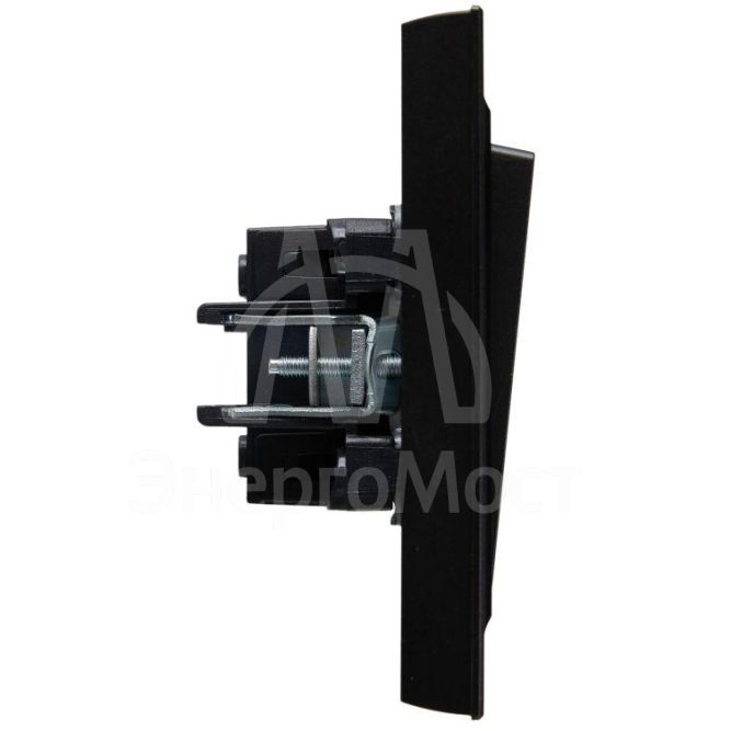 Выключатель 1-кл. СП BRITE ВСР10-1-0-БрЧ 10А в сборе черн. IEK BR-V10-0-10-K02-F