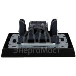 Выключатель 1-кл. СП BRITE ВСР10-1-0-БрЧ 10А в сборе черн. IEK BR-V10-0-10-K02-F