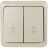 Выключатель проходной 2-кл. 2п ОП Viola 10А IP20 крем. LEZARD 751-0300-106