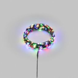 Гирлянда светодиодная Роса с контроллером 20м 200 LED мультиколор IP20 230В зел. провод Neon-Night 303-269
