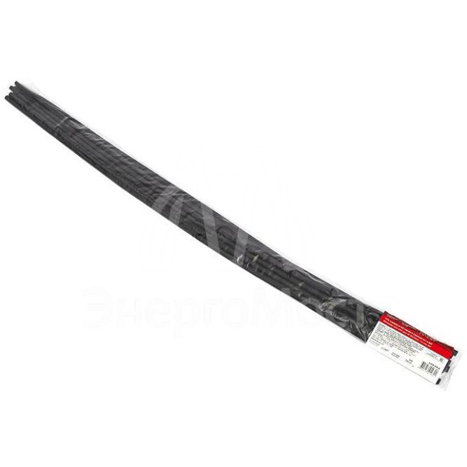 Трубка термоусадочная ТУТк клеевая нг 8/2 черн. 1м (уп.10м) PROxima EKF tut4-k8-b