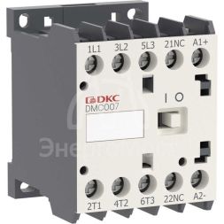 Миниконтактор YON DMC007 7А 3кВт AC3 3P кат. 220В AC 1НО YON DMC007-3C10A230