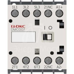 Миниконтактор YON DMC007 7А 3кВт AC3 3P кат. 220В AC 1НО YON DMC007-3C10A230