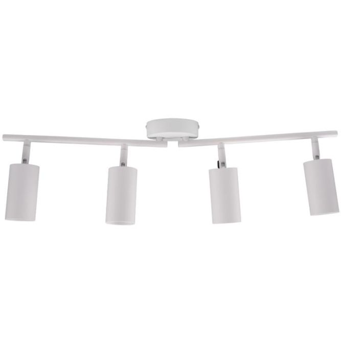 Светильник PCL-0504 4xGU10 IP20 230В WH настен./потолочн. декор. под лампу JazzWay 5066748