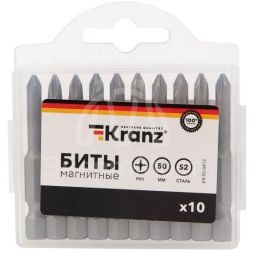 Бита PH1х50мм для шуруповерта (уп.10шт) Kranz KR-92-0413