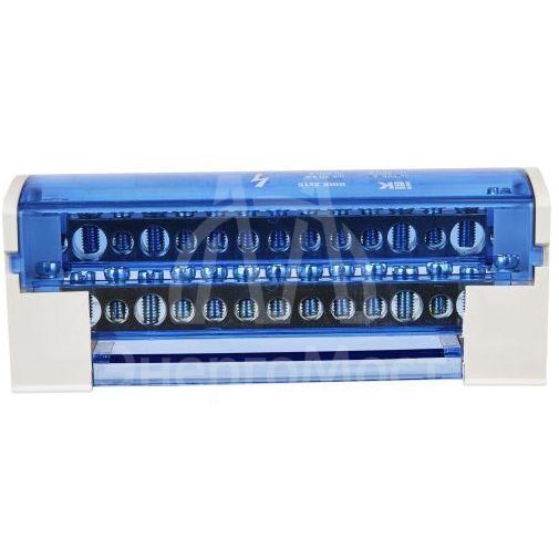 Шина на DIN-рейку в корпусе (кросс-модуль) ШНК 2х15 L+PEN IEK YND10-2-15-125