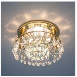 Светильник Florencia 51 11 04 1х50Вт GU5.3 IP20 штампованный с подвесным стеклом ИТАЛМАК IT8522