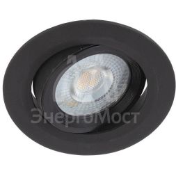 Светильник светодиодный KL LED 22A-5 4K BK круг. поворотн. LED SMD 5Вт 4000К черн. ЭРА Б0039687