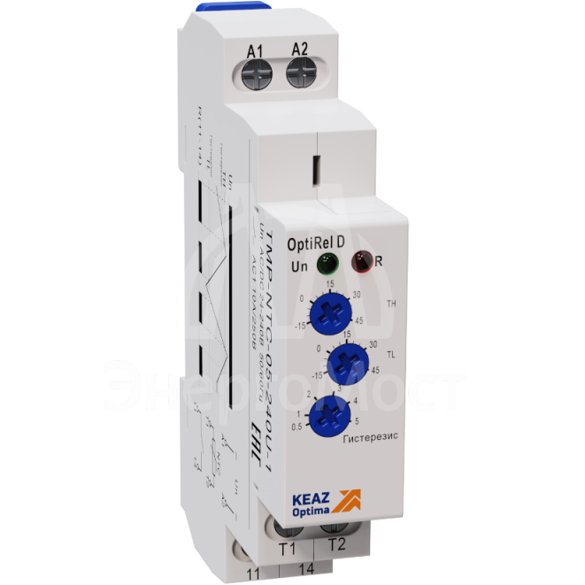 Реле температурное OptiRel D TMP-NTC-1-240U-1 с датчиком NTC 1м 16А 1СО 24-240АС/DC КЭАЗ 332032