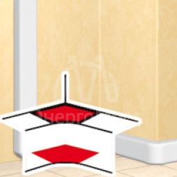 Угол внутренний 80х50 бел. Leg 010602