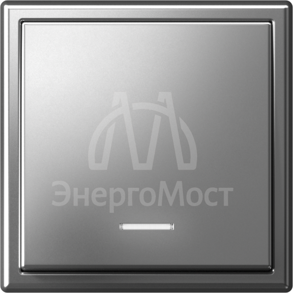 Выключатель 1-кл. ArtGallery (сх. 1а) 10AX с подсветкой механизм сталь SE GAL000913