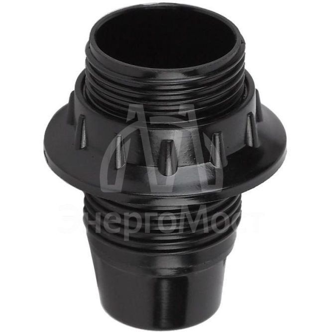 Патрон E14 с кольцом бакелит черн. (х50) (50/200/5600) Эра Б0044080