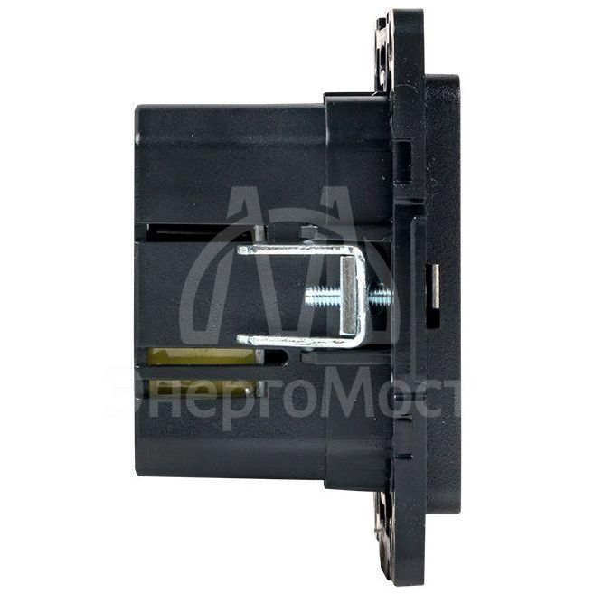 Розетка USB 2-м Стокгольм тип A+C механизм черн. PROxima EKF EZR-2USB-type-C