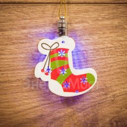 Фигура светодиодная подвесная &amp;quot;Новогодний носок&amp;quot; 8х6см Neon-Night 501-099