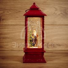Фонарь декоративный "Дед Мороз" с эффектом снегопада и подсветкой тепл. бел. Neon-Night 501-062