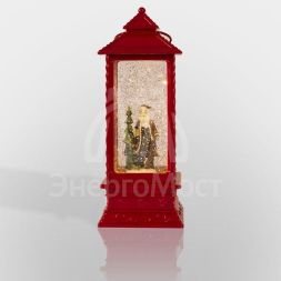 Фонарь декоративный &amp;quot;Дед Мороз&amp;quot; с эффектом снегопада и подсветкой тепл. бел. Neon-Night 501-062