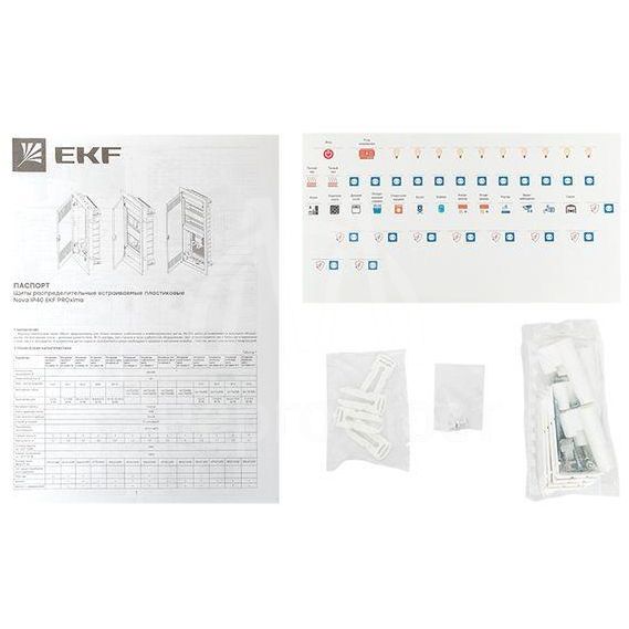 Щит силовой встраив. Nova 48мод. IP41 с пластик. дверью EKF nv-pb-pd-4