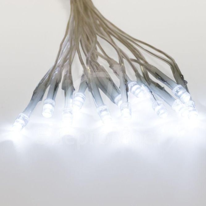 Гирлянда &amp;quot;Сеть&amp;quot; с контроллером 1.5х1.5м 150LED бел. прозр. провод 12Вт 230В IP20 NEON-NIGHT 215-125