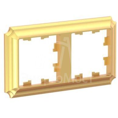 Рамка 2-пост. AtlasDesign Antique универс. зол. SE ATN101602