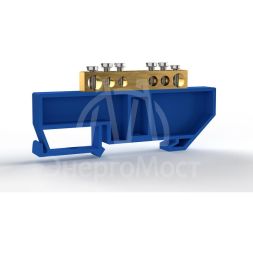 Шина нулевая на DIN-изоляторе 6х9мм 6 отвер. латунь TOKOV ELECTRIC TKE-BCB-69-6-DIN/N