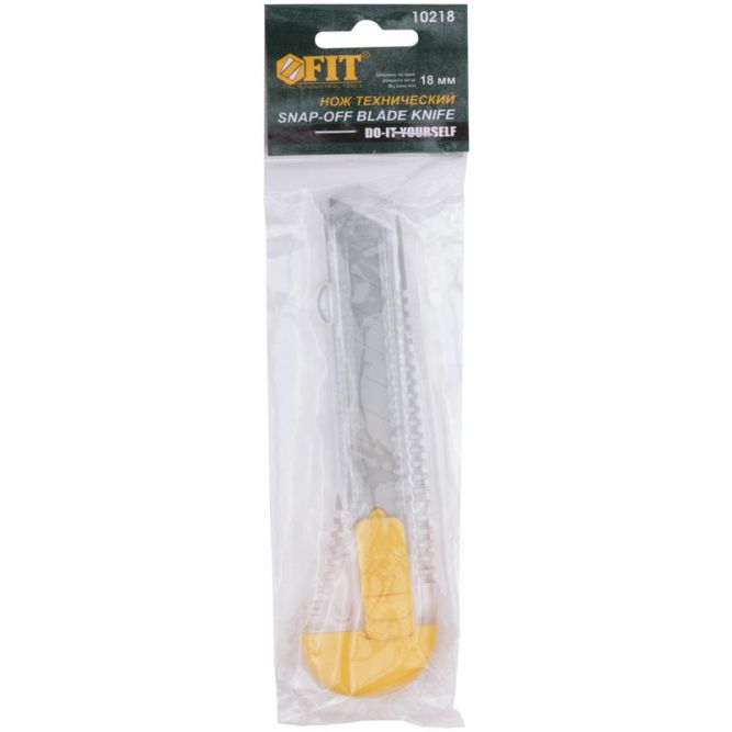 Нож технический 18мм пластик. FIT 10218