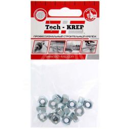 Гайка самоконтрящаяся М6 цинк. DIN 985 (уп.16шт) пакет Tech-Krep 103031