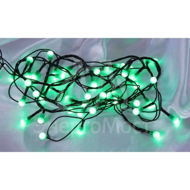 Гирлянда &amp;quot;Цветные шарики&amp;quot; LDBL048G-10-C 48 светодиод. контроллер 2.4м зел SHLights 4610003324971