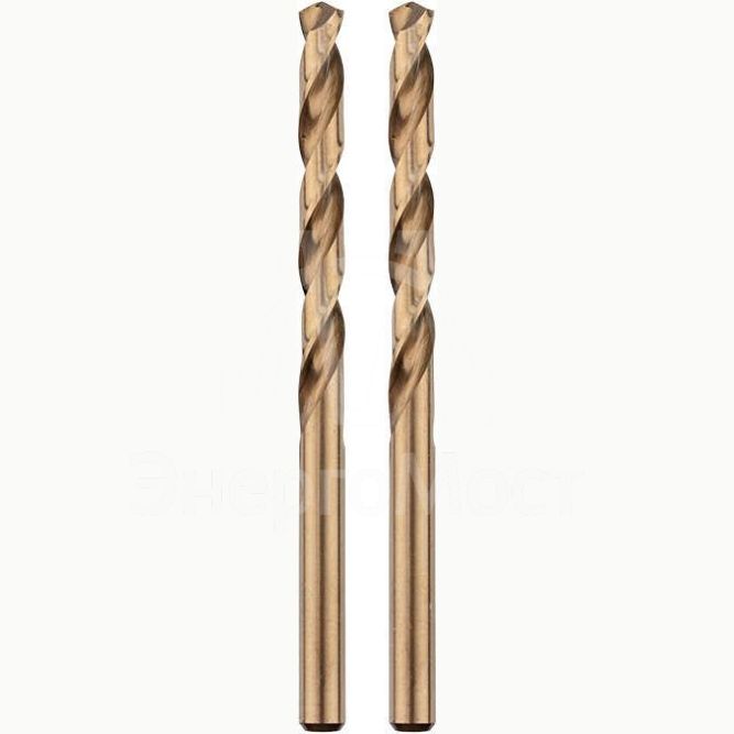 Сверло по металлу 2.5мм &amp;quot;Кобальт&amp;quot; (сталь HSS-Co 5% M35 P6M5K5) (уп.2шт) DIN 338 Rexant 91-0501