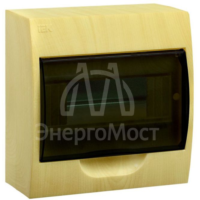 Корпус навесной ЩРН-П-8 Krepta 3 IP41 пластик. сосна IEK MKP12-N-08-41-K34