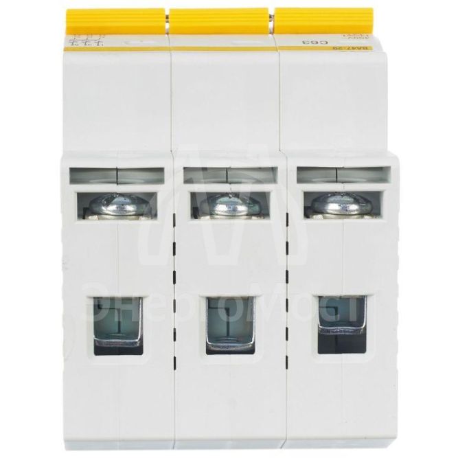 Выключатель автоматический модульный 3п C 63А 4.5кА ВА47-29 IEK MVA20-3-063-C