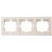 Рамка 3-местн. горизонт. VESNA кремов. LEZARD 742-0300-148