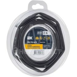 Трубка термоусадочная ТТУ нг-LS 6/3 черн. (уп.2м) IEK UDR12-006-003-002-K02-T