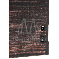 Камин светодиодный &amp;quot;Ретро&amp;quot; с эффектом живого огня 60 3х11х36 8см батарейки 3хС (в компл. не входят) или от USB (в компл.) бронз. Neon-Night 511-002