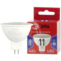 Лампа светодиодная ECO LED MR16-11W-865-GU5.3 R (диод софит 11Вт холодн. GU5.3) (10/100/4000) Эра Б0045347