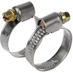 Хомут стальной червячный 16-27 (Россия) Rexant 07-0616