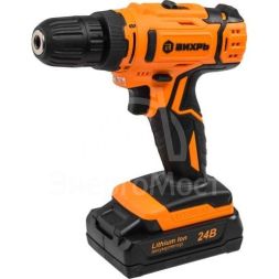 Дрель-шуруповерт аккумуляторная ДА-24Л-2к (2.0 А/ч) Вихрь 72/14/18