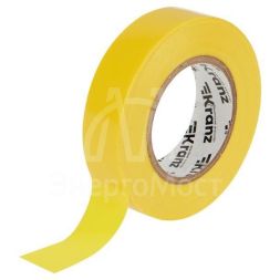Изолента ПВХ 0.13х19мм 25м желт. (уп.5шт) Kranz KR-09-2202