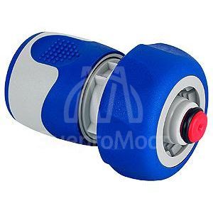 Соединитель-коннектор с аквастопом для шланга 19мм (3/4) пластик TPR (20/200) Green Apple Б0003119