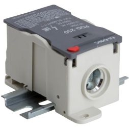 Блок распределительный винтовой зажим 1х120кв.мм 2х35кв.мм 5х16кв.мм 4х10кв.мм DKC POD-250