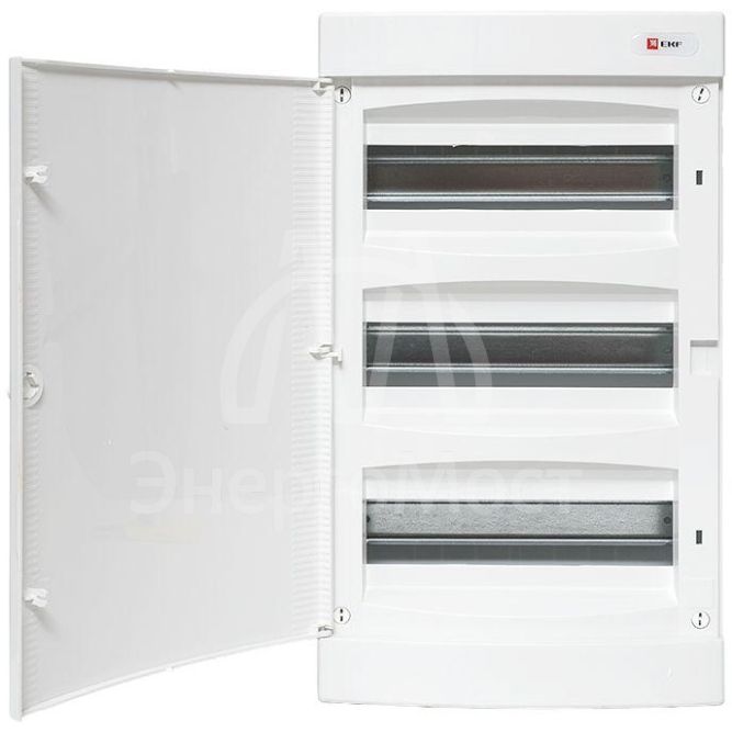 Щит распределительный навесной &amp;quot;Unix&amp;quot; бел. дверь 3х12 модулей IP40 PROxima EKF ux-3x12-nw