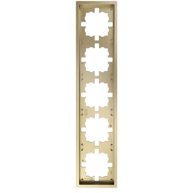 Рамка 5-мест. горизонт. ZIMA зол. LEZARD 704-3600-150