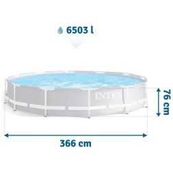 Бассейн каркасный Prism Frame 366х76см (26712NP) INTEX 6941057414317