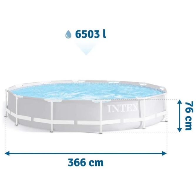 Бассейн каркасный Prism Frame 366х76см (26712NP) INTEX 6941057414317